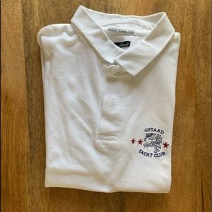 White Collared Gstaad Yacht Club Tee